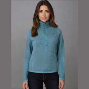 Women's Patagonia Better Sweater Pullover XS Blue Green